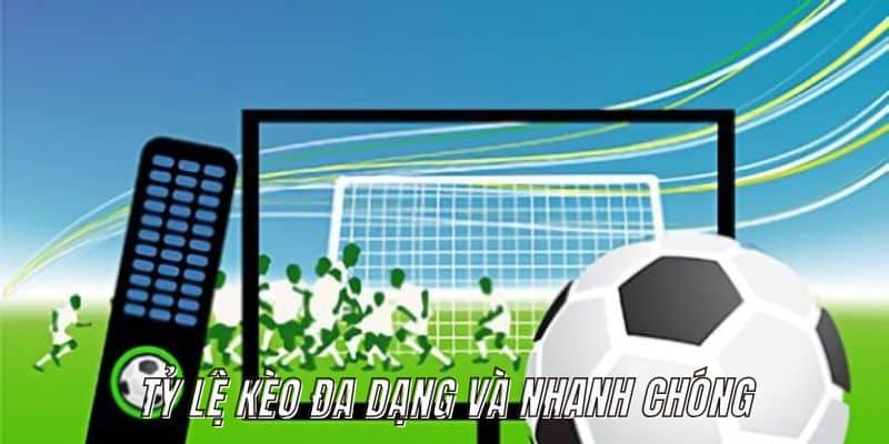 Tỷ lệ kèo bóng đá luôn đa dạng và nhanh chóng